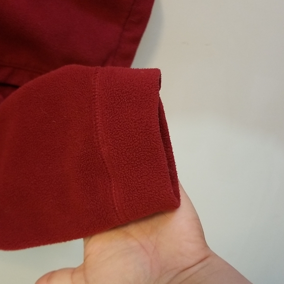 WOOLRICH Red Fleece Full Zip Sweater - Picture 5 of 5